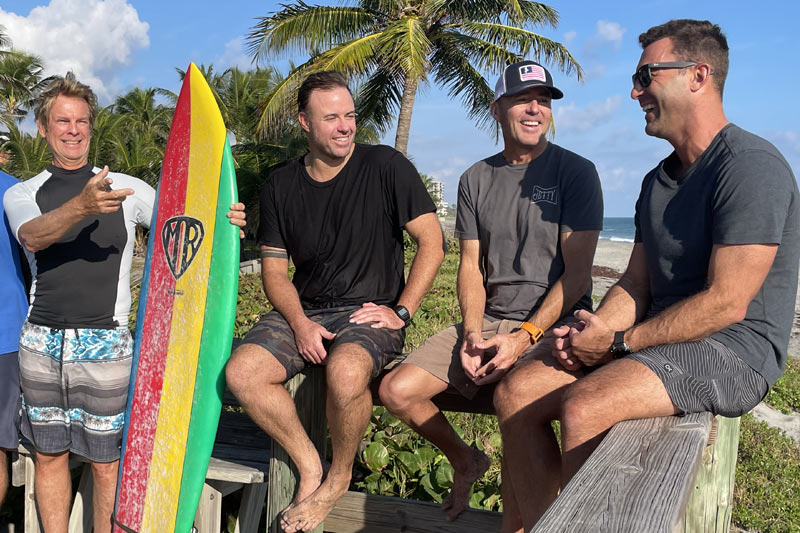 surfers at the beach